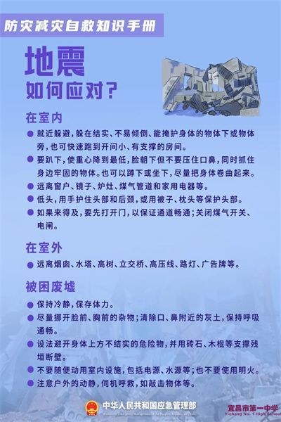 应急科普 | 灾害自救知识请收好，关键时刻能救命！