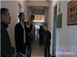 市教育局后勤办检查评估小组一行来我校检查指导公寓工作