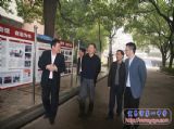 市纪委、纠风办领导来我校检查行评工作