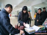 市健康教育所检查组来我校检查指导工作