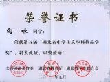 仰望星空的求学者——湖北省文华科技品学奖获得者303班向咏成长记录
