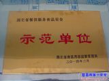 我校食堂喜获“2013年度湖北省餐饮服务食品安全示范单位”荣誉称号