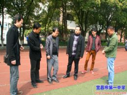 潜江园林高中领导来校交流