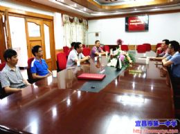 当阳一中领导来我校交流