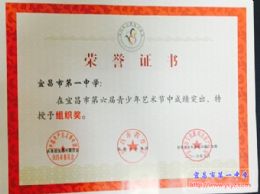 我校学生在宜昌市第六届青少年艺术节中大显风采